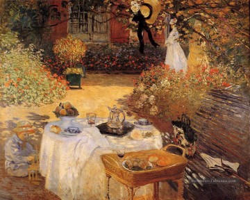 Le déjeuner 1873 Claude Monet Peinture à l'huile